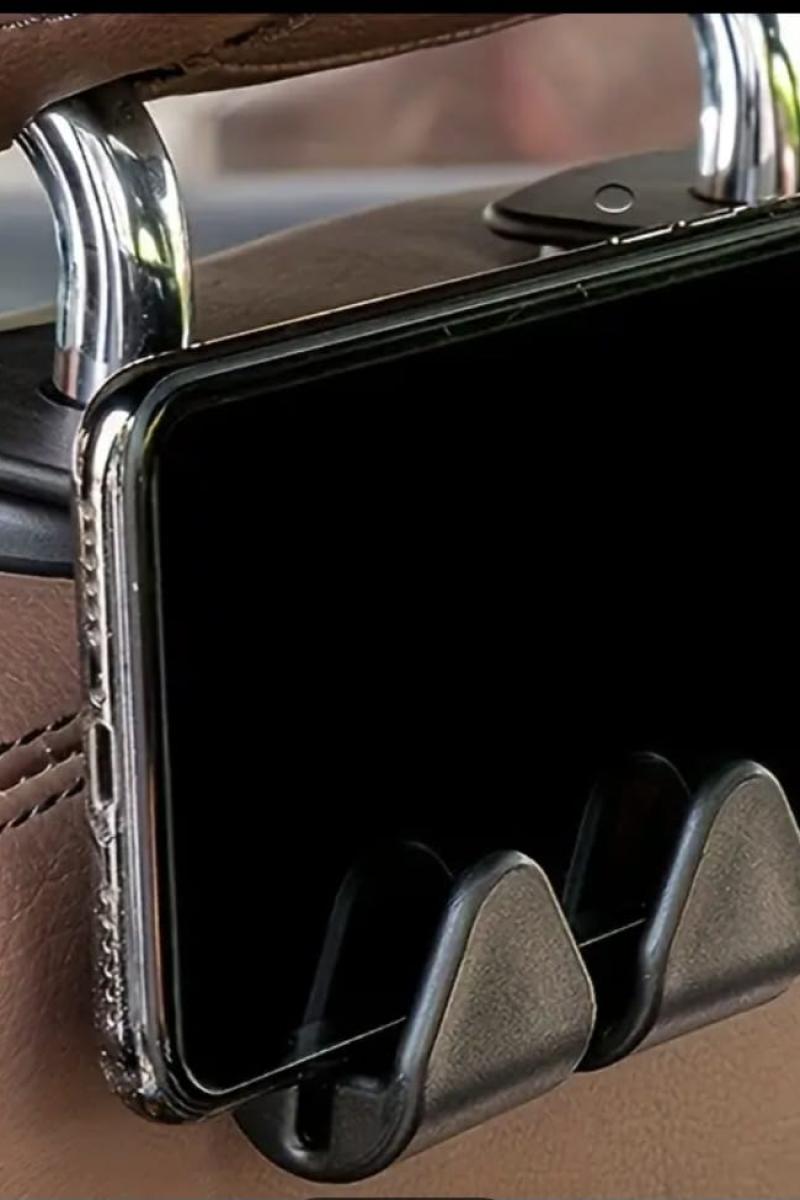 LONG WAY 2 ADET ARABA KOLTUK ARKASI KANCA ÇOK FONKSİYONLU TELEFON TUTUCU ARAÇ ÇANTA ASKISI