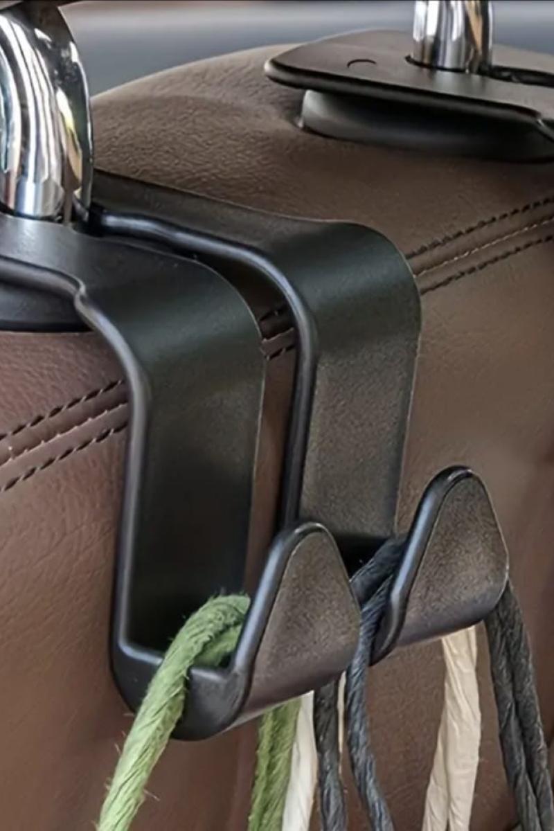 LONG WAY 2 ADET ARABA KOLTUK ARKASI KANCA ÇOK FONKSİYONLU TELEFON TUTUCU ARAÇ ÇANTA ASKISI